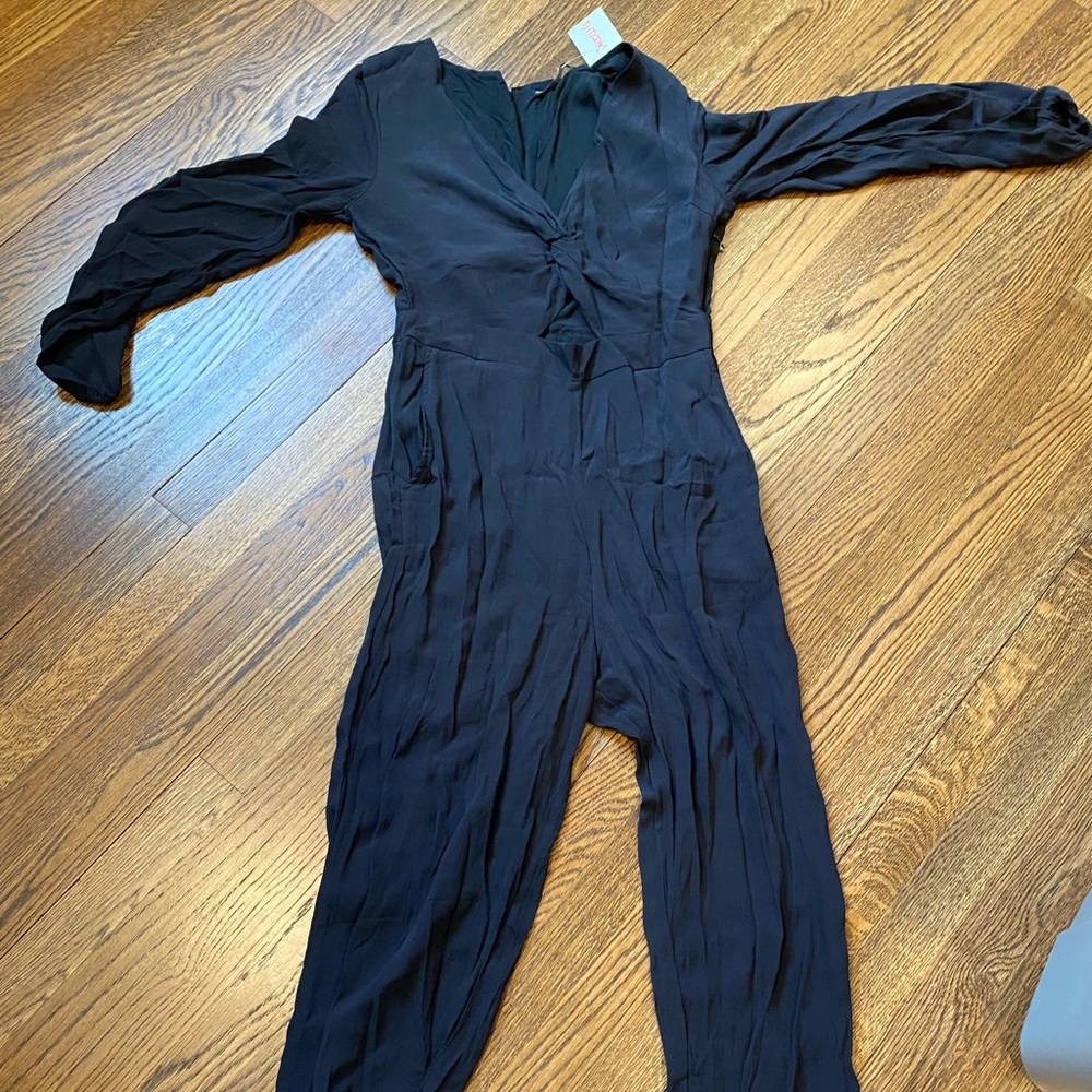 Abercrombie & fitch 3/4 sleeve black jumpsuit